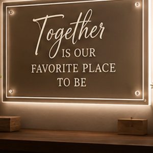 Acrylic LED Family Quote Sign