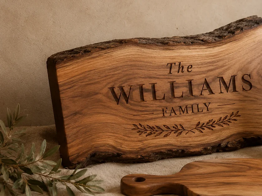 Live Edge Family Plaque