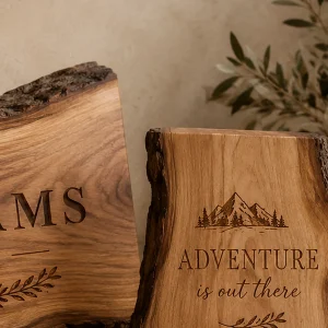 Live Edge Mountain Landscape Sign