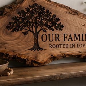 Live Edge Tree of Life Sign